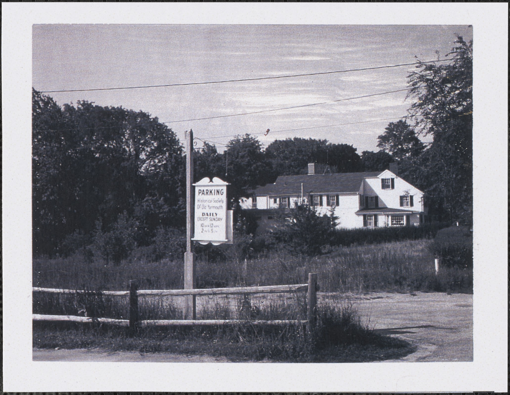 Historical Society Of Old Yarmouth Sign - Digital Commonwealth