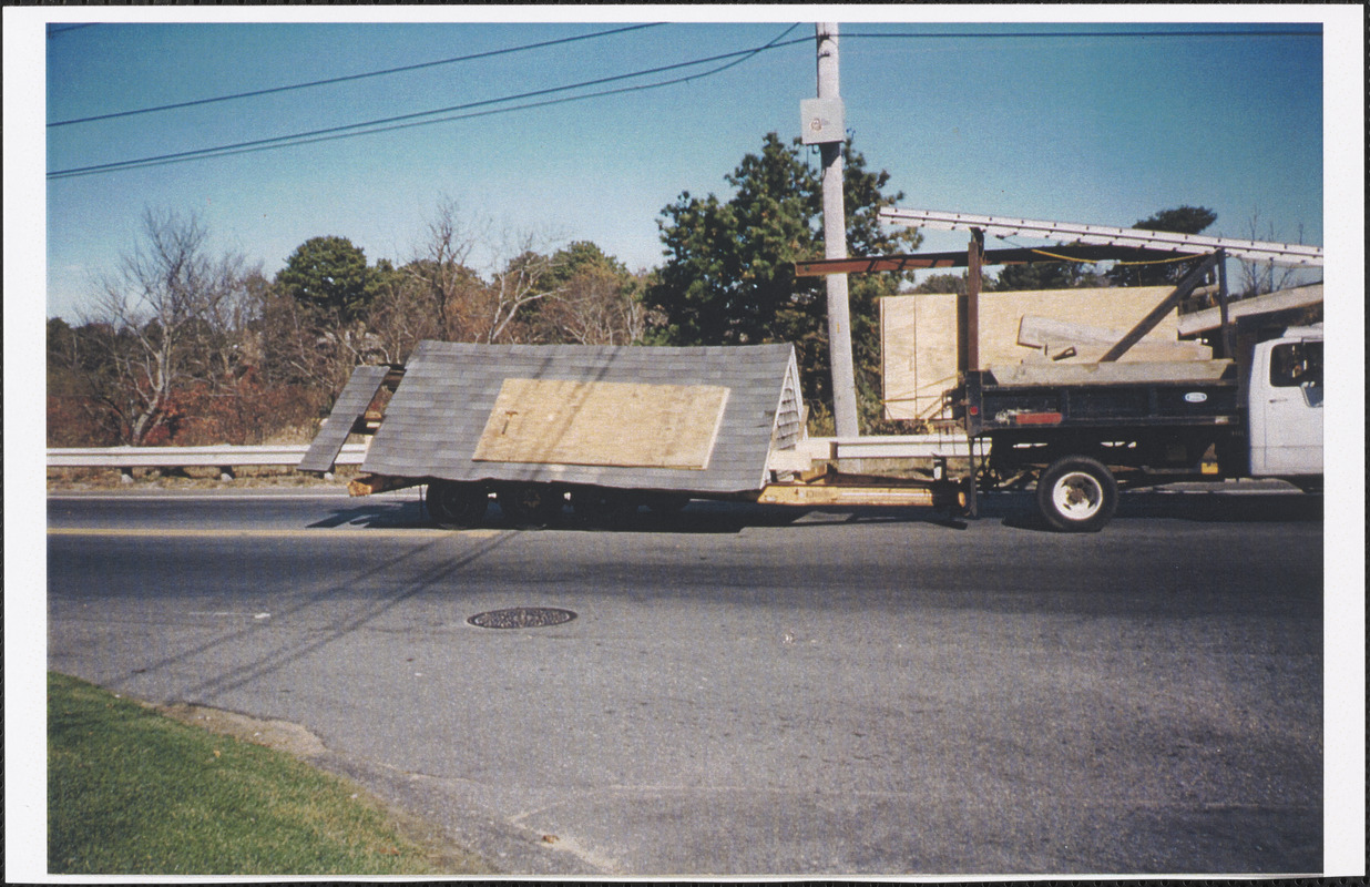 House being moved to 366 Winslow Gray Road, West Yarmouth, Mass.