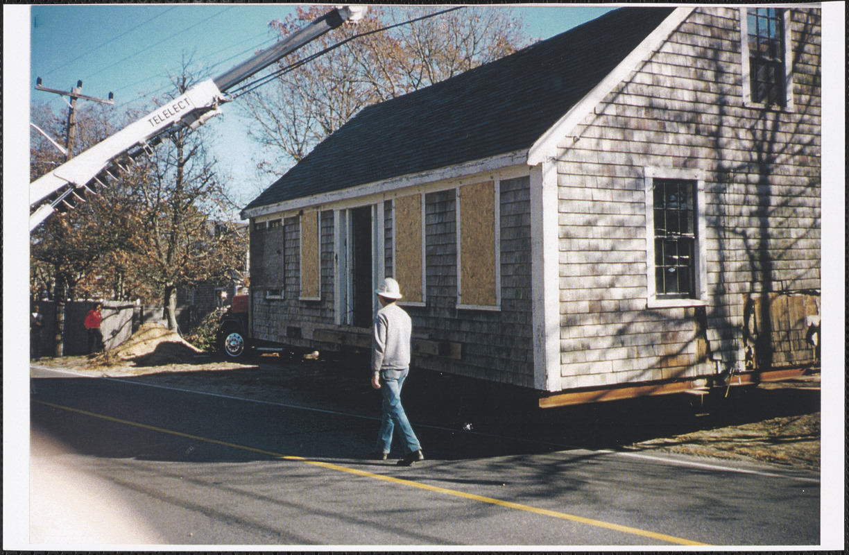 House being moved to 366 Winslow Gray Road, West Yarmouth, Mass.