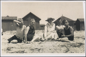 Doris Schirmer and family on Craigsville Beach
