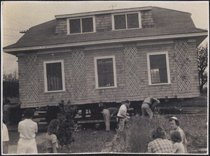 Schirmer house moving to 43 New Hampshire Ave., West Yarmouth, Mass.