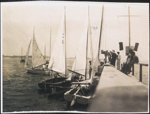 Racing yachts on Lewis Bay
