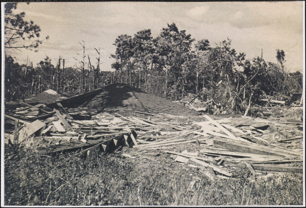 1944 Hurricane damage in West Yarmouth, Mass.