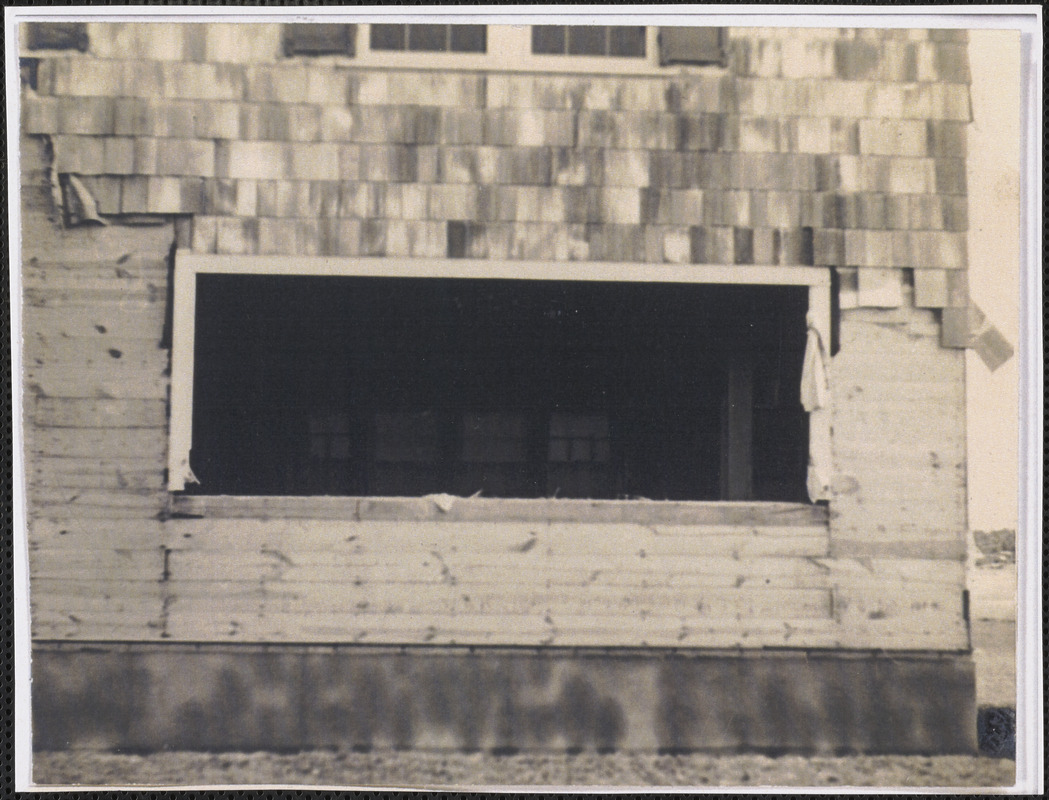 Hurricane damage in West Yarmouth, 1944