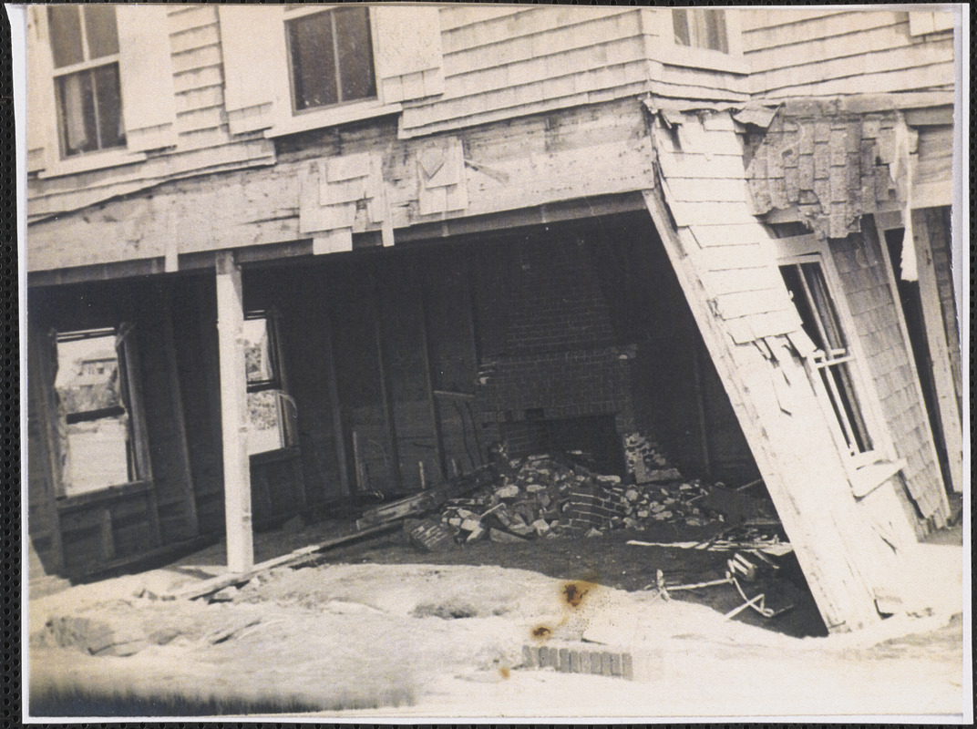 Hurricane damage in West Yarmouth, 1944