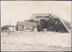 Destruction of Windmill Tea Room in West Yarmouth, Mass. after 1944 hurricane