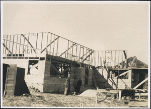Construction of Schirmer residence in West Yarmouth, Mass.
