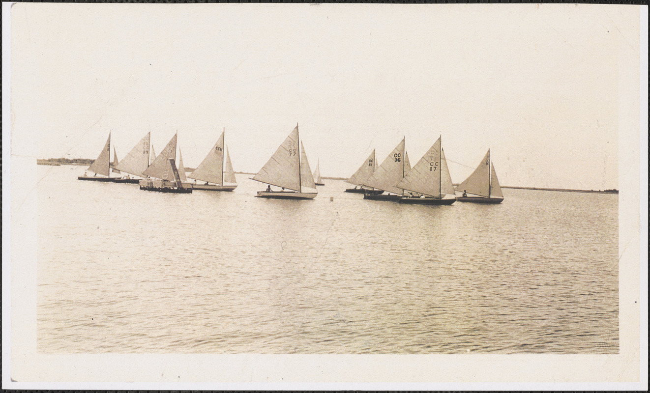 Yacht Club fleet on Lewis Bay