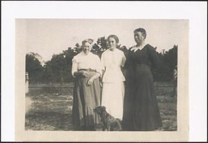 Left to right, Adaline Crowell, Frances Johnson, and Abby K. (Crowell) Johnson