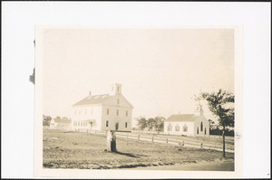 Old West Yarmouth school house and West Yarmouth Congregational Church