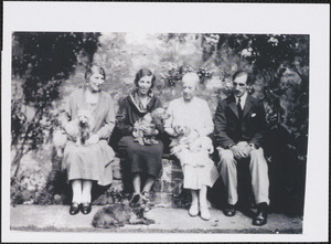 Edith Maxtone-Graham, Ann Maxtone-Graham's mother-in-law, Ann Maxtone-Graham, Edith (Howes) Taylor, Ann Maxtone-Graham's mother, and Patrick Maxtone-Graham, Ann Maxtone-Graham's husband