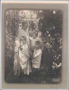 Mrs. Martha (Bray) Thacher with grandchildren