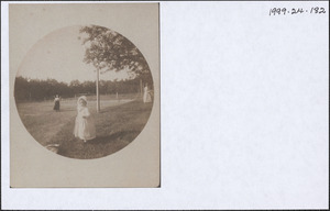 Grass tennis court at Henry C. Thacher estate, 17 Strawberry Lane, Yarmouth Port