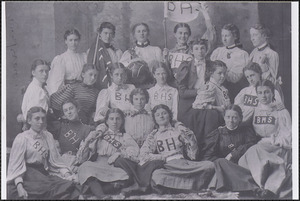 Barnstable High School women, Caroline Knowles seated second from left