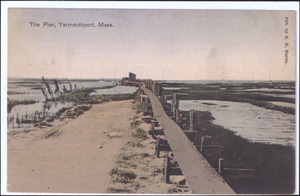 The pier at the end of Wharf Lane, Yarmouth Port, Mass.