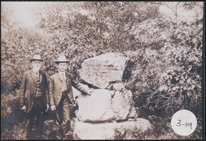 Stephen Wing and Henry A. Wing at the Native Indian monument