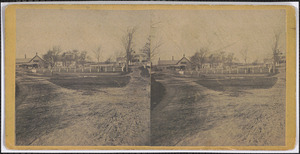 View of the common in Yarmouth Port, Mass. before the New Church was built