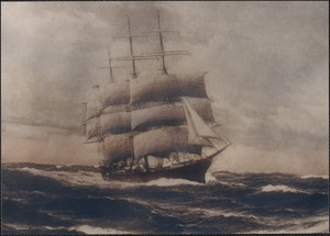 Painting of unknown ship with Howes rig