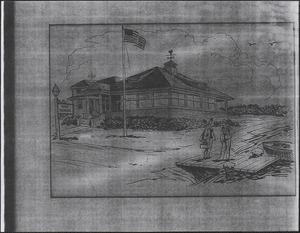 Drawing of Bay House, West Yarmouth, Mass.