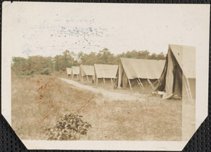 Tents at Bayberry Lodge, West Yarmouth, Mass.