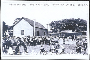 World War I troops muster, Sandwich, Mass.