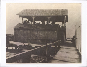 Bathhouse at the end of Wharf Lane, Yarmouth Port, Mass.