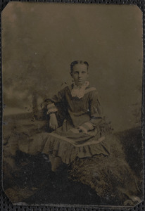 Tintype of unidentified young girl