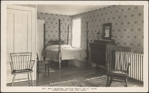 West bedroom, Captain Bangs Hallet House, 165 Old King's Highway, Yarmouthport, Cape Cod, Mass.
