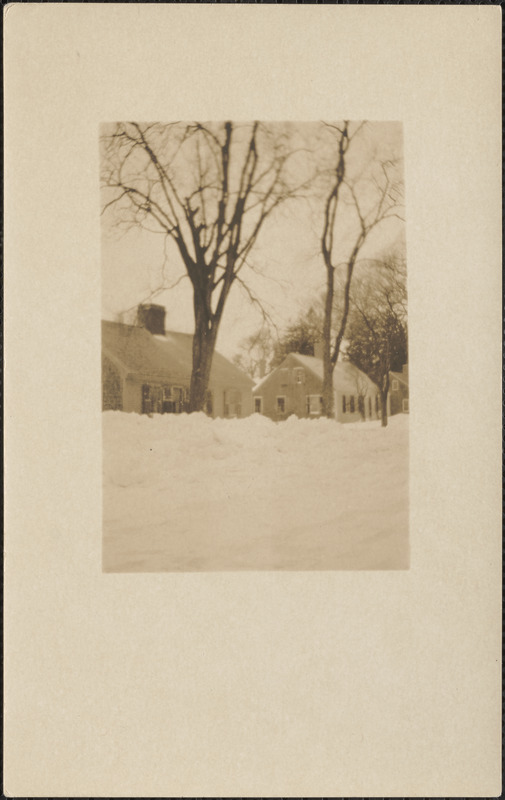 111 Old King's Highway, Yarmouth Port, Mass., snow scene 1926