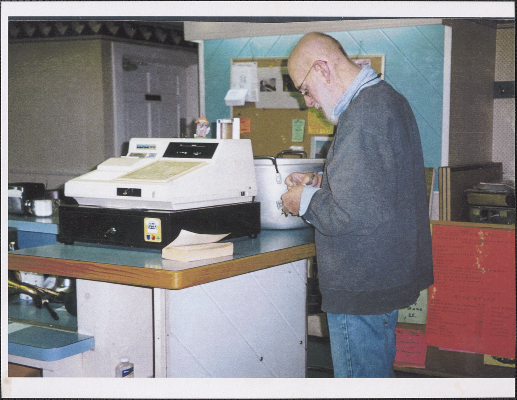 Edward Gorey at Jack's Outback Restaurant, 161 Old King's Highway