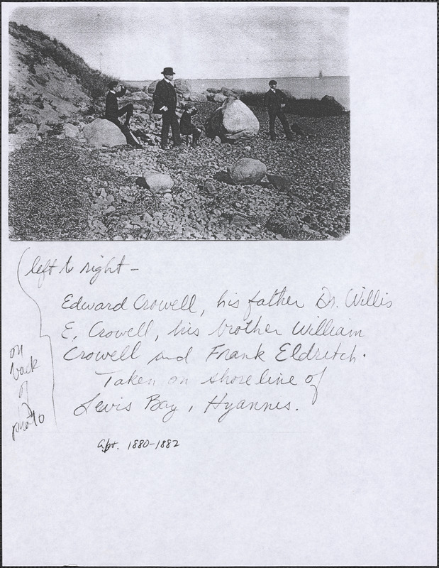 Edward Crowell, Dr. Willis E. Crowell, William Crowell, Frank Eldridge