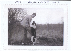 Bob Williams Jr. with border collie