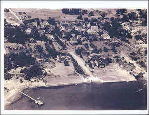 Aerial view of South Yarmouth showing the corner of Homer Avenue and Pleasant Street