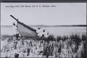 Surf boat drill, Old Harbor life saving station, Chatham, Mass.