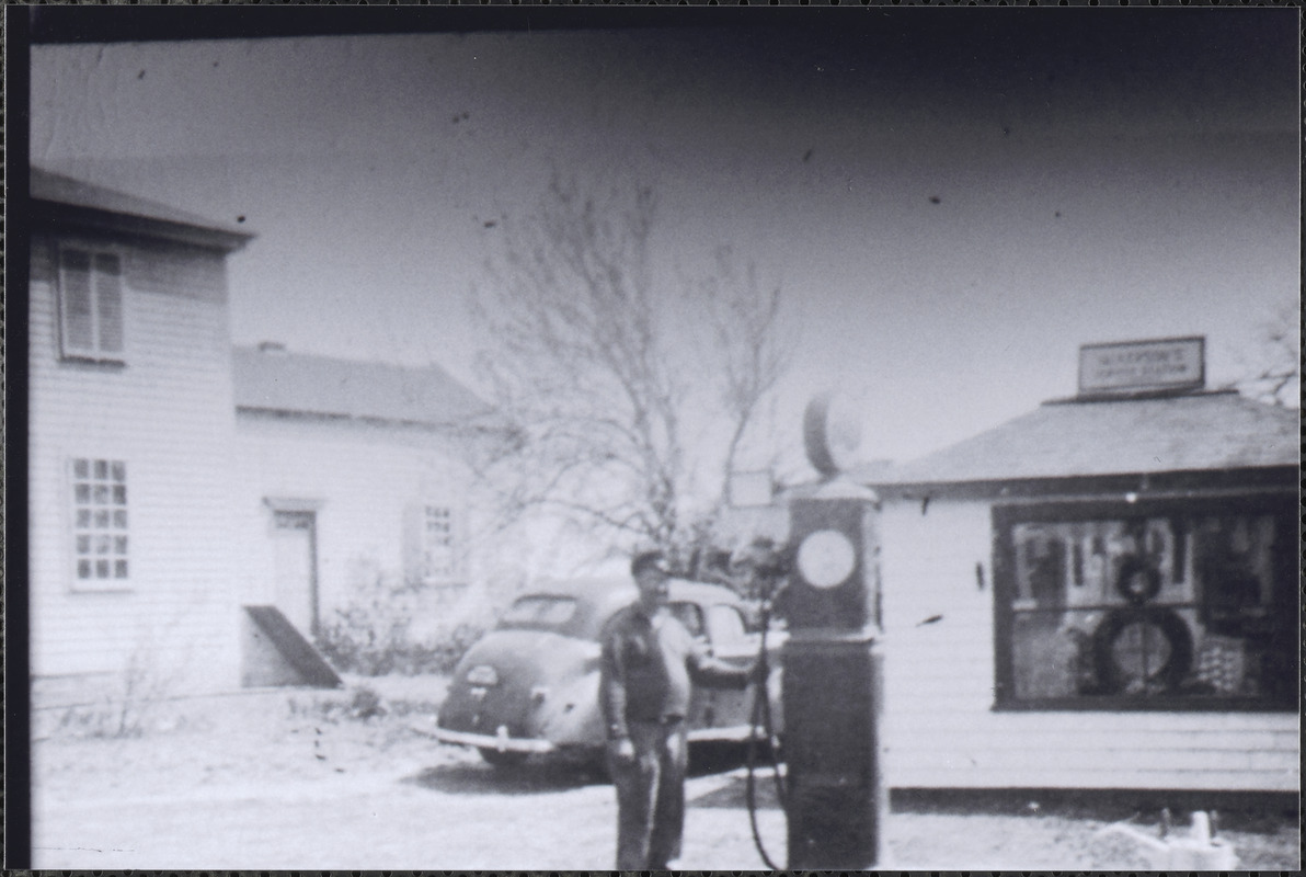 Gas station at the corner of Union St. and 6A, Yarmouth Port, Mass