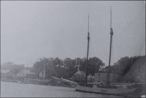 Bass River view with the ship David K. Akin