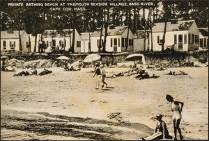 Private bathing beach at Yarmouth Seaside Village, Bass River