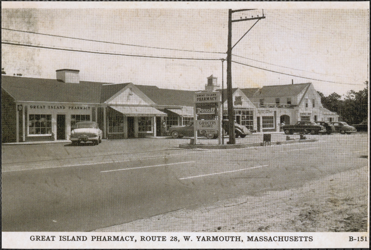 Great Island Pharmacy, Route 28, West Yarmouth, Mass.