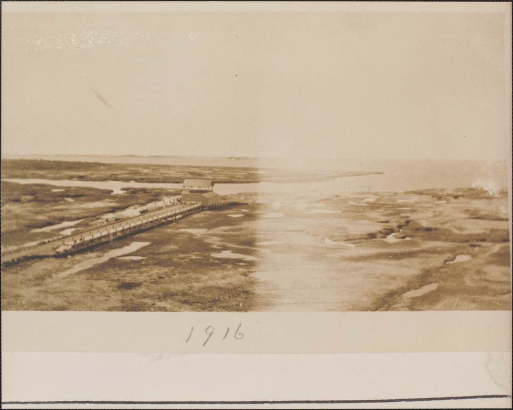 Boardwalk and pavilion, Water Street, Yarmouth Port, Mass.