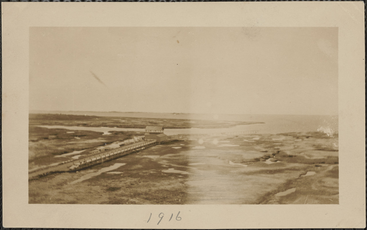 Wharf and bathhouse, Water Street, Yarmouth Port, Mass.