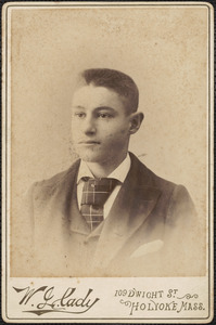 Formal portrait of a young man