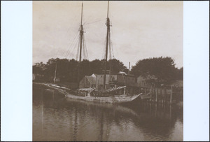 New York packet at the wharf in Bass River