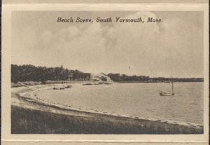 Beach scene, South Yarmouth, Mass.
