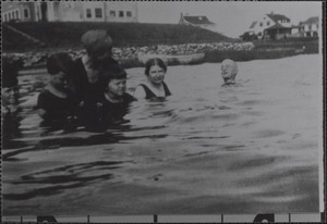 Bathers in Lewis Bay
