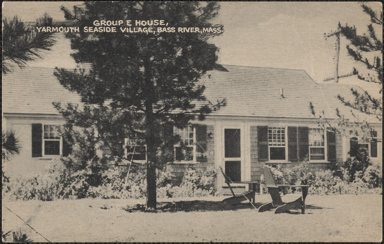 Group E House, Yarmouth Seaside Village, Bass River, Mass. Digital