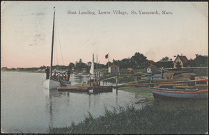 Boat landing, Bass River, South Yarmouth, Mass.