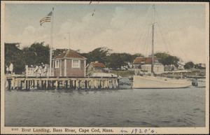 Boat landing, Bass River, Cape Cod, Mass.