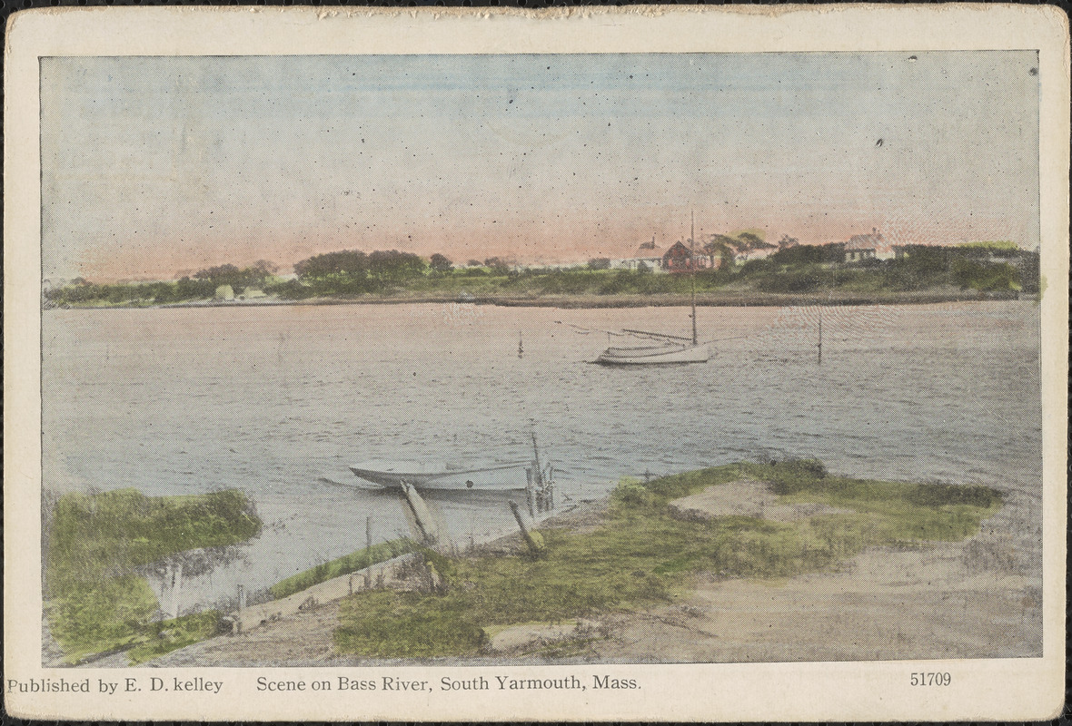 Scene on Bass River, South Yarmouth, Mass. Digital Commonwealth