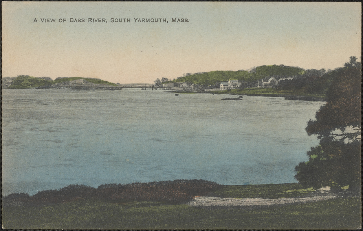 A view of Bass River, South Yarmouth, Mass. Digital Commonwealth