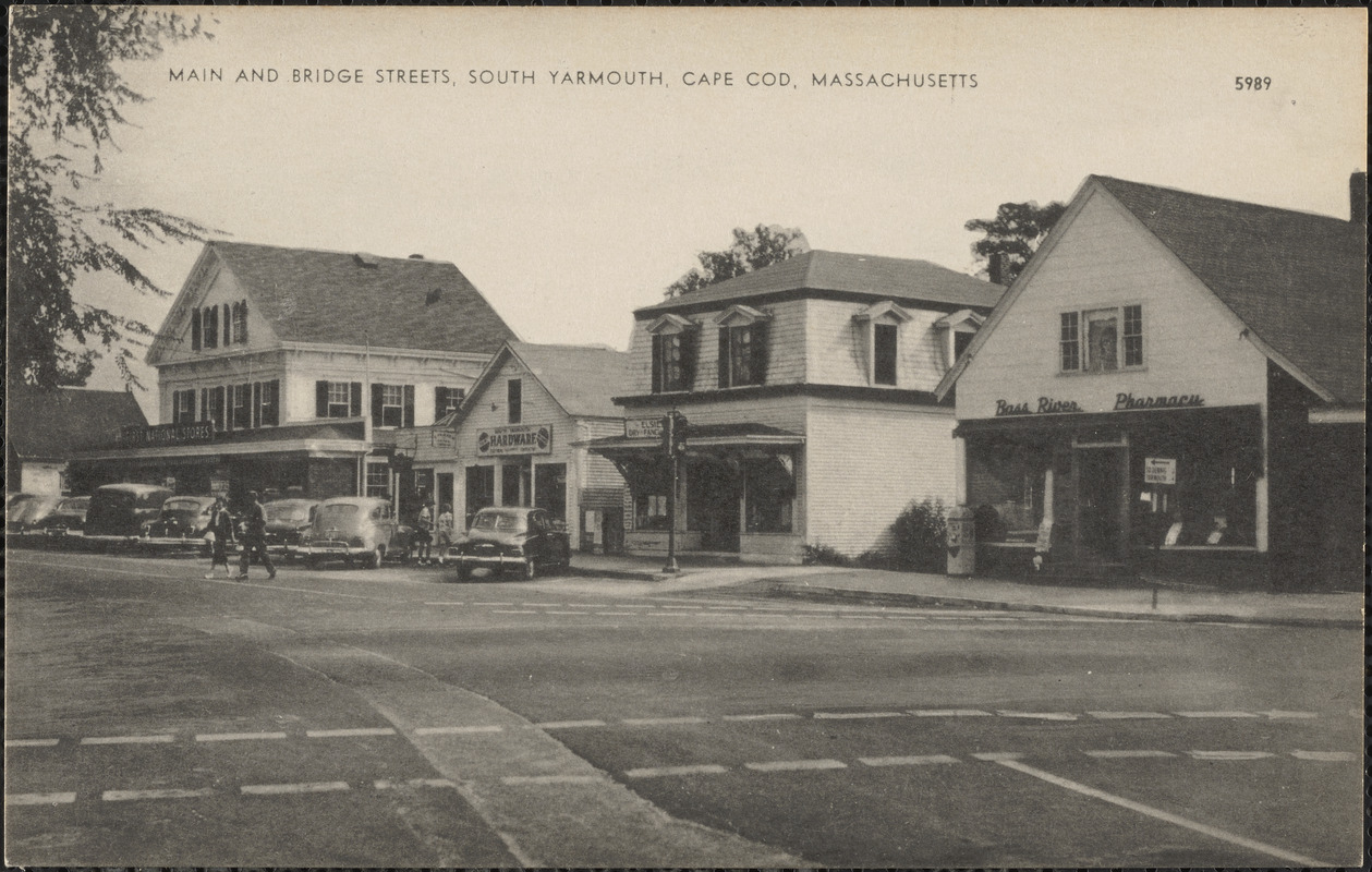 Main and Bridge Streets, South Yarmouth, Cape Cod, Mass.